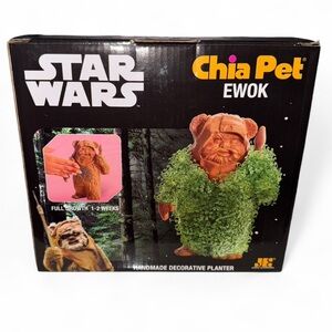 Star Wars Ewok Chia Pet with Seed Pack, Decorative Pottery Planter NWT